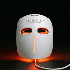 Recharge+ Red Light Therapy Mask Powered by Mito Red Light | With Blue, Yellow, Red and Near Infrared LED